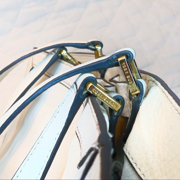 Tory Burch Authentic Leather Jessica Square Tote - Picture 7 of 7